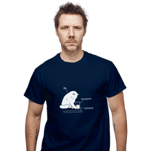 Load image into Gallery viewer, Shirts T-Shirts, Unisex / Small / Navy Glass Graphic
