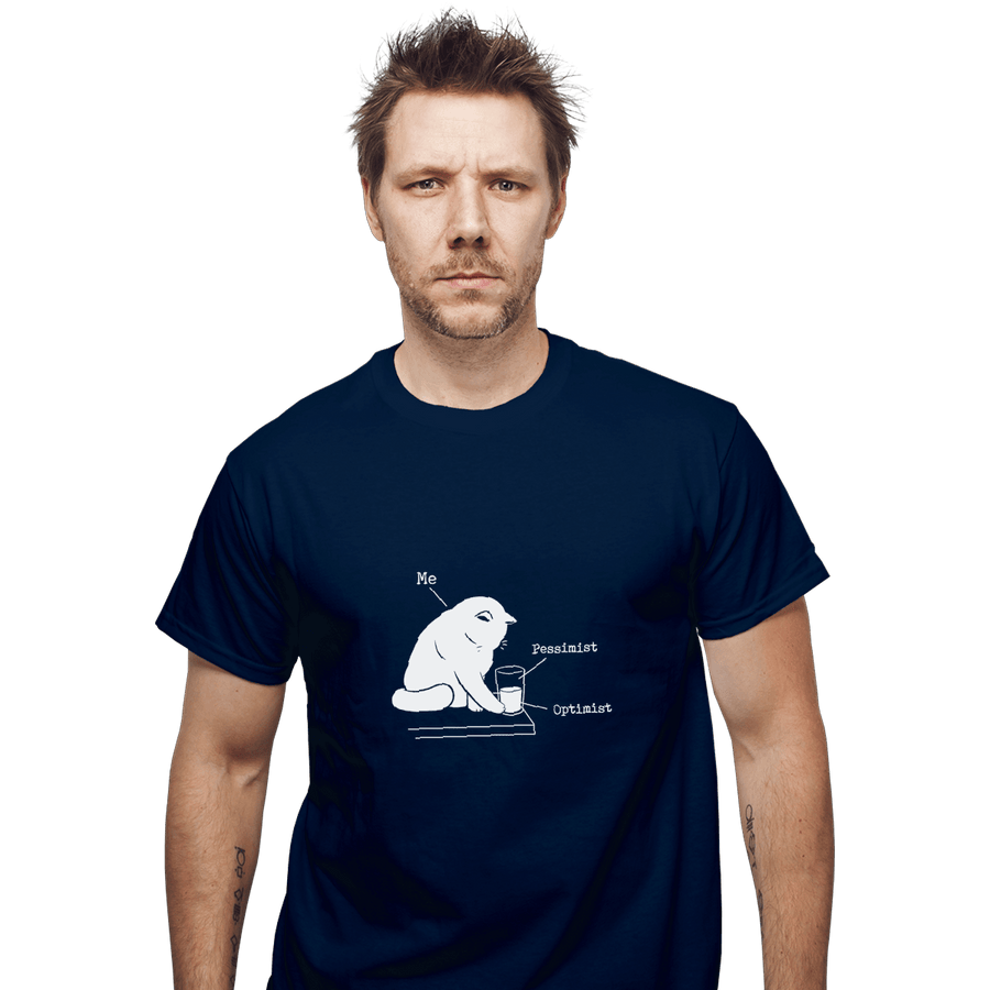Shirts T-Shirts, Unisex / Small / Navy Glass Graphic