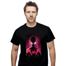 Load image into Gallery viewer, Daily_Deal_Shirts T-Shirts, Unisex / Small / Black Glitch Miles Spider
