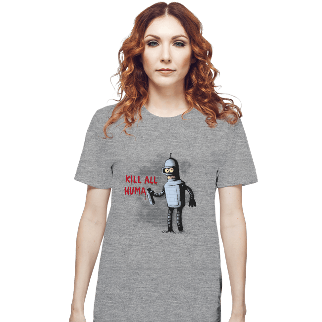 Shirts T-Shirts, Unisex / Small / Sports Grey Kill All Humans