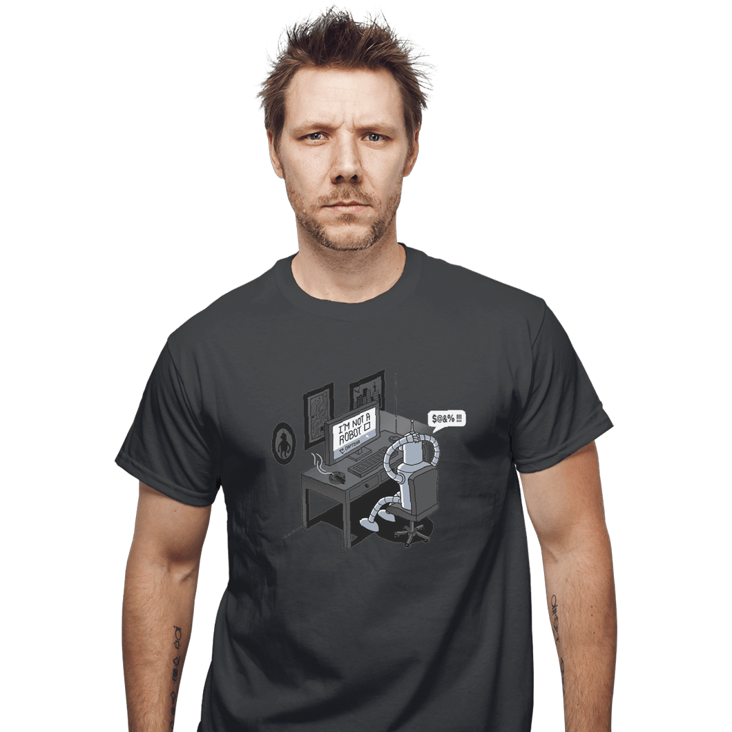 Shirts T-Shirts, Unisex / Small / Charcoal Robot Problems