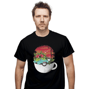 Shirts T-Shirts, Unisex / Small / Black Cup Of Grass