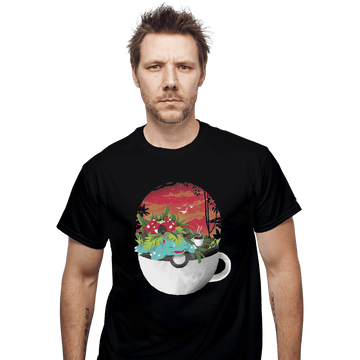 Shirts T-Shirts, Unisex / Small / Black Cup Of Grass