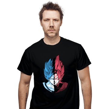 Shirts T-Shirts, Unisex / Small / Black Blue VS Rose