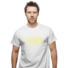 Load image into Gallery viewer, Shirts T-Shirts, Unisex / Small / White Star Trek Logo
