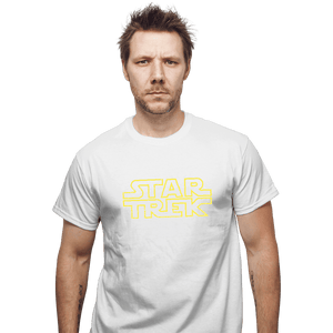 Shirts T-Shirts, Unisex / Small / White Star Trek Logo