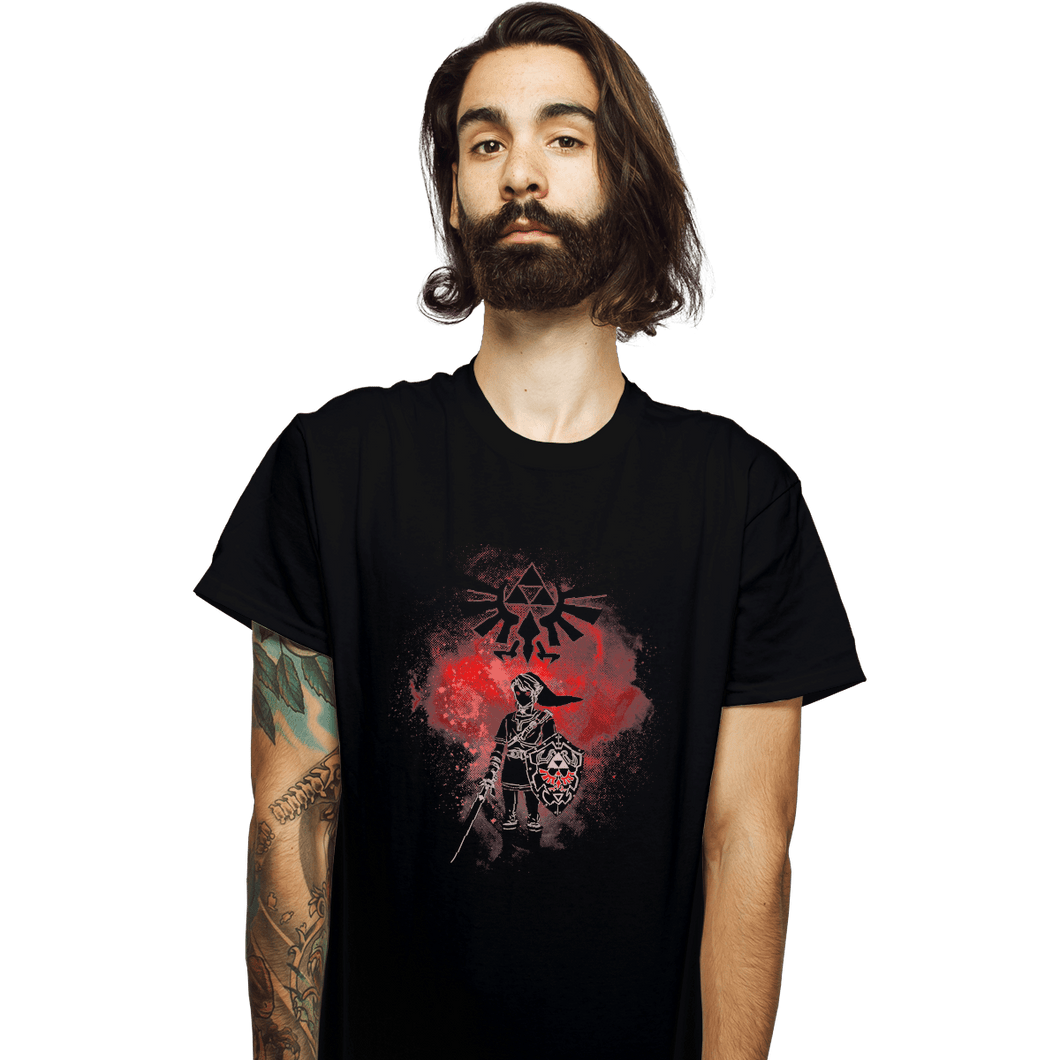 Shirts T-Shirts, Unisex / Small / Black Dark Link Art