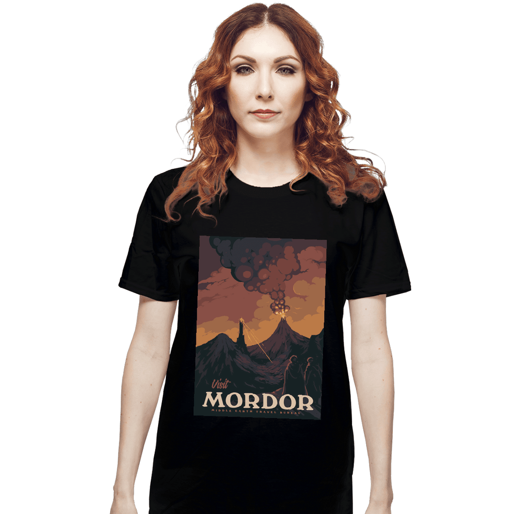 Shirts T-Shirts, Unisex / Small / Black Visit Mordor