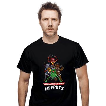 Secret_Shirts T-Shirts, Unisex / Small / Black Teenage Mutant Ninja Muppets