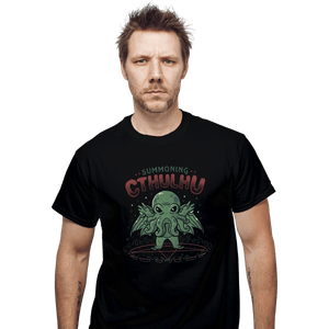 Shirts T-Shirts, Unisex / Small / Black Summoning Cthulhu