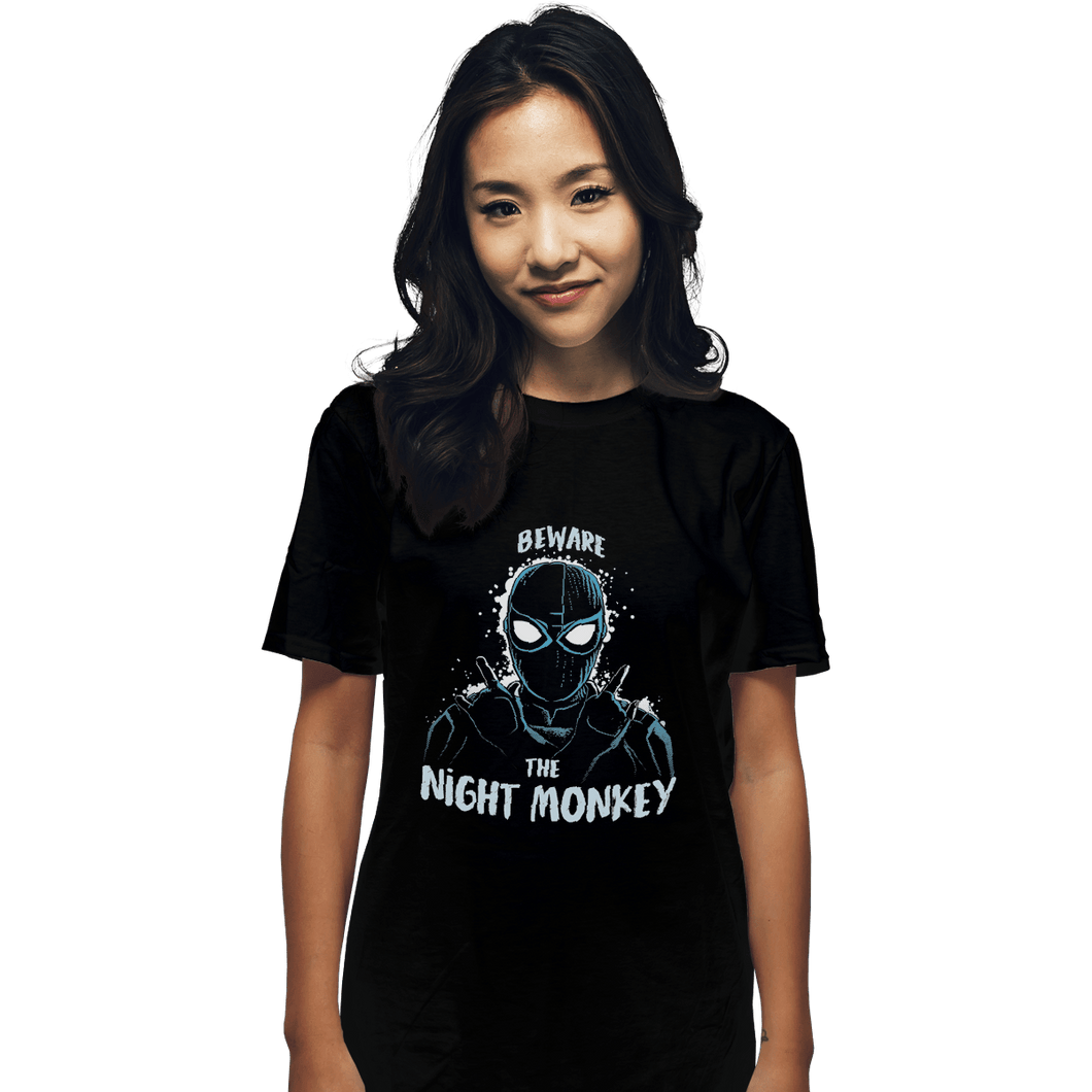 Shirts T-Shirts, Unisex / Small / Black Night Monkey