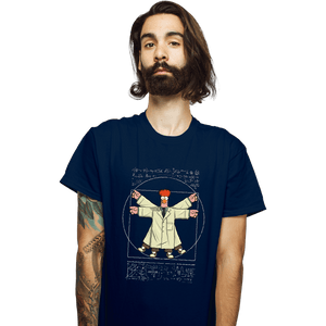 Daily_Deal_Shirts T-Shirts, Unisex / Small / Navy Vitruvian Puppet