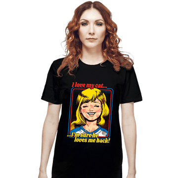 Secret_Shirts T-Shirts, Unisex / Small / Black Love My Cats