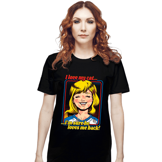 Secret_Shirts T-Shirts, Unisex / Small / Black Love My Cats