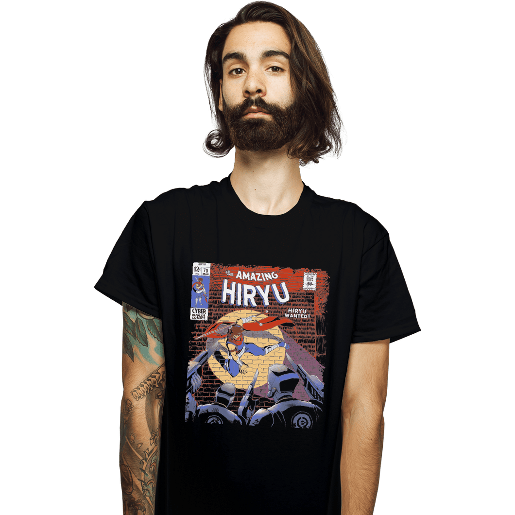 Shirts T-Shirts, Unisex / Small / Black The Amazing Hiryu
