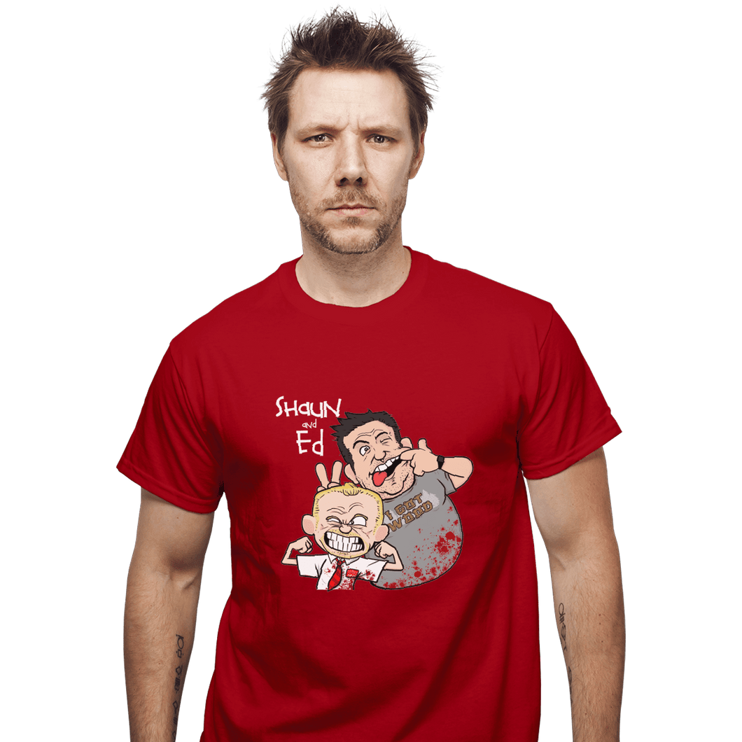 Shirts T-Shirts, Unisex / Small / Red Shaun And Ed