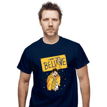Load image into Gallery viewer, Daily_Deal_Shirts T-Shirts, Unisex / Small / Navy I Want To Believe
