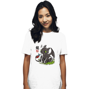 Shirts T-Shirts, Unisex / Small / White Dragon Ink