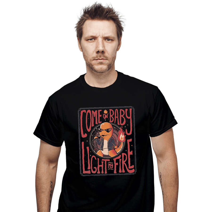 Shirts T-Shirts, Unisex / Small / Black Come On Baby Light My Fire
