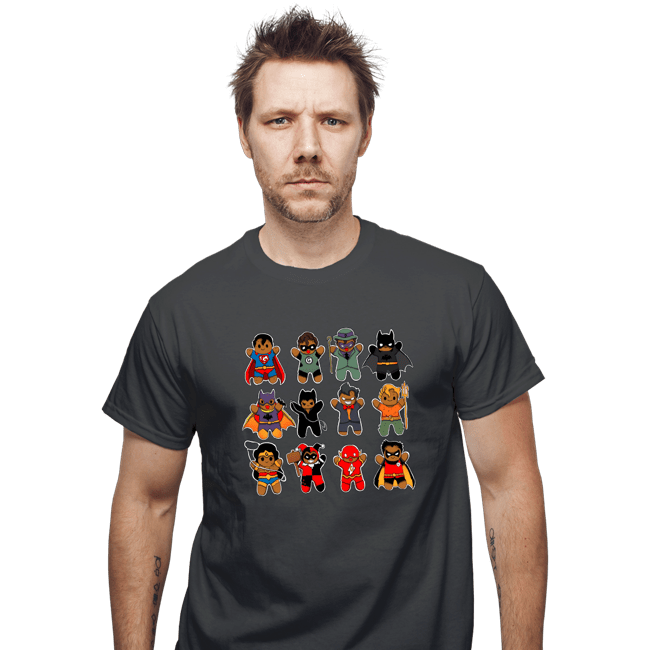 Daily_Deal_Shirts T-Shirts, Unisex / Small / Charcoal Gingerbread Heroes and Villains