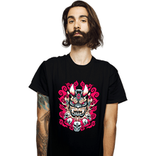 Load image into Gallery viewer, Shirts T-Shirts, Unisex / Small / Black Demon Mask
