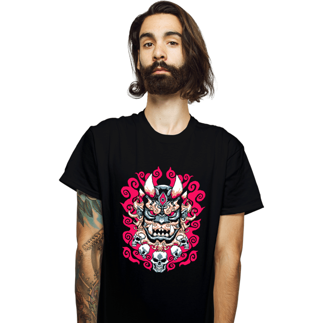 Shirts T-Shirts, Unisex / Small / Black Demon Mask