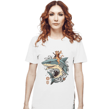 Load image into Gallery viewer, Daily_Deal_Shirts T-Shirts, Unisex / Small / White Shark Catana
