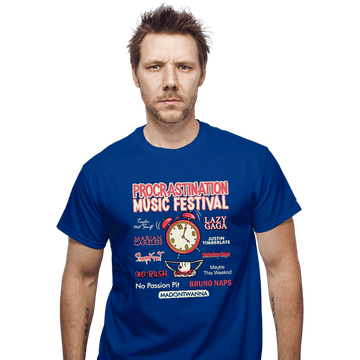 Daily_Deal_Shirts T-Shirts, Unisex / Small / Royal Blue Procrastination Festival