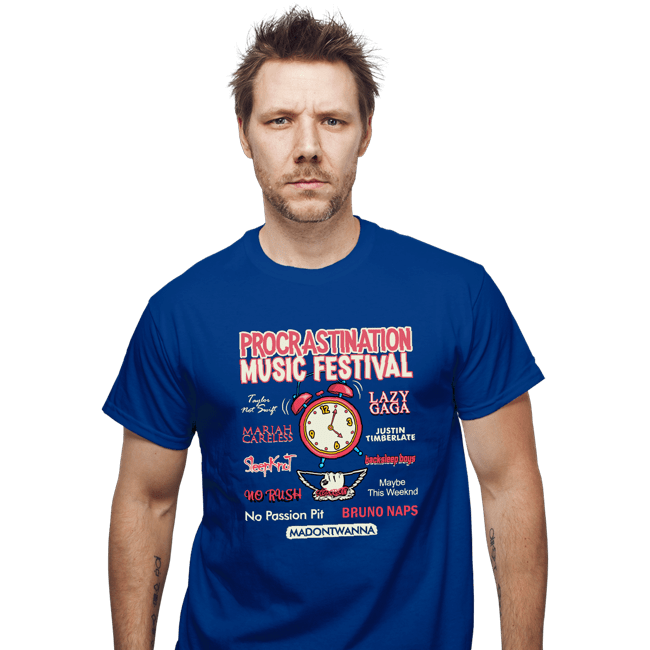 Daily_Deal_Shirts T-Shirts, Unisex / Small / Royal Blue Procrastination Festival