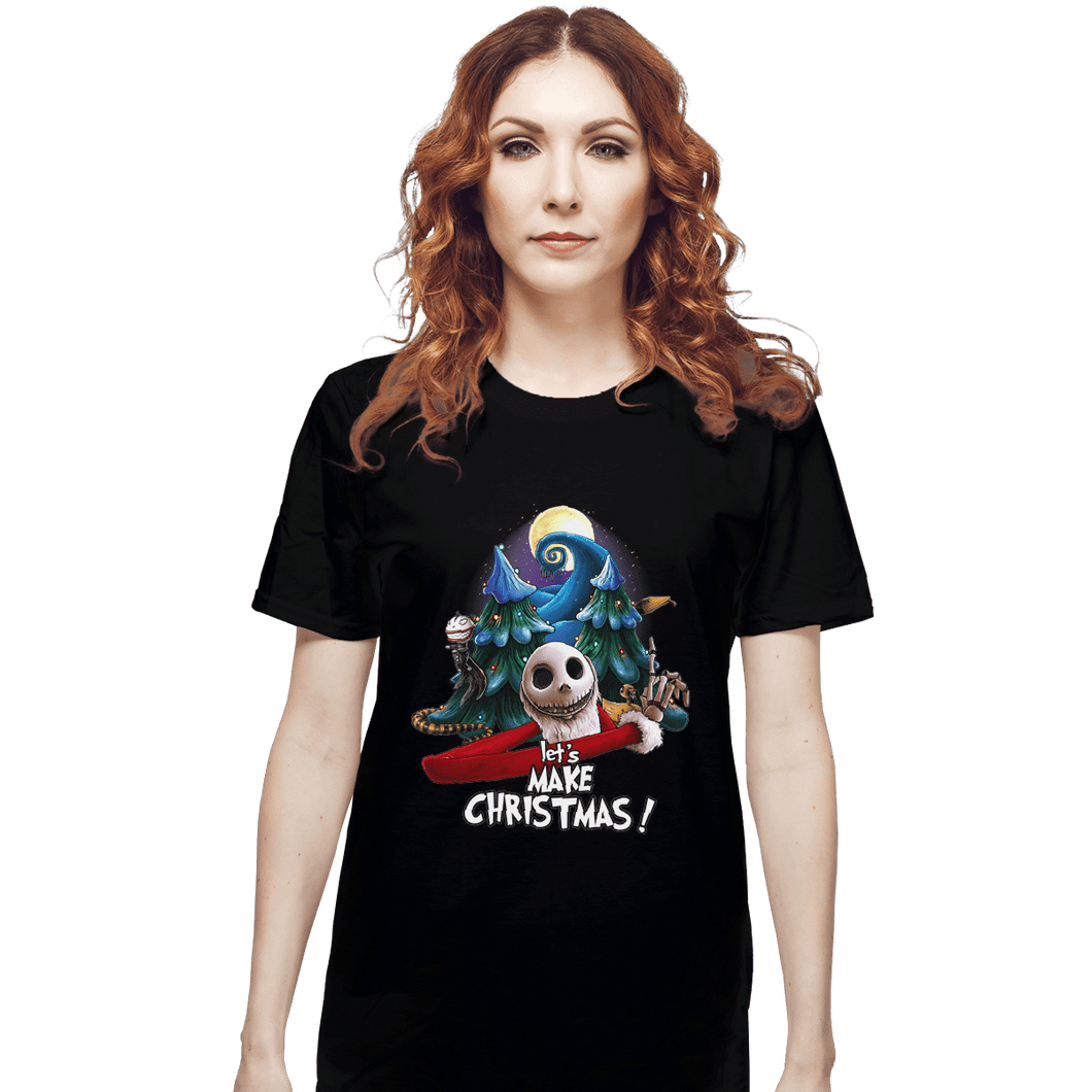 Shirts T-Shirts, Unisex / Small / Black Let's Make Christmas