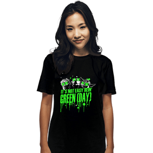 Shirts T-Shirts, Unisex / Small / Black It's Not Easy Bein' Green