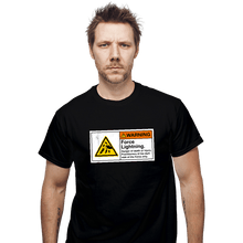 Load image into Gallery viewer, Daily_Deal_Shirts T-Shirts, Unisex / Small / Black Caution Force Lightning

