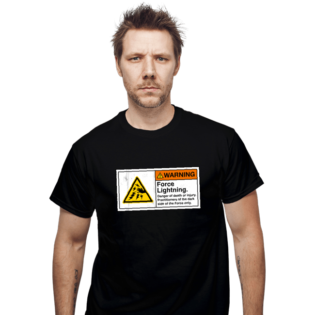 Daily_Deal_Shirts T-Shirts, Unisex / Small / Black Caution Force Lightning