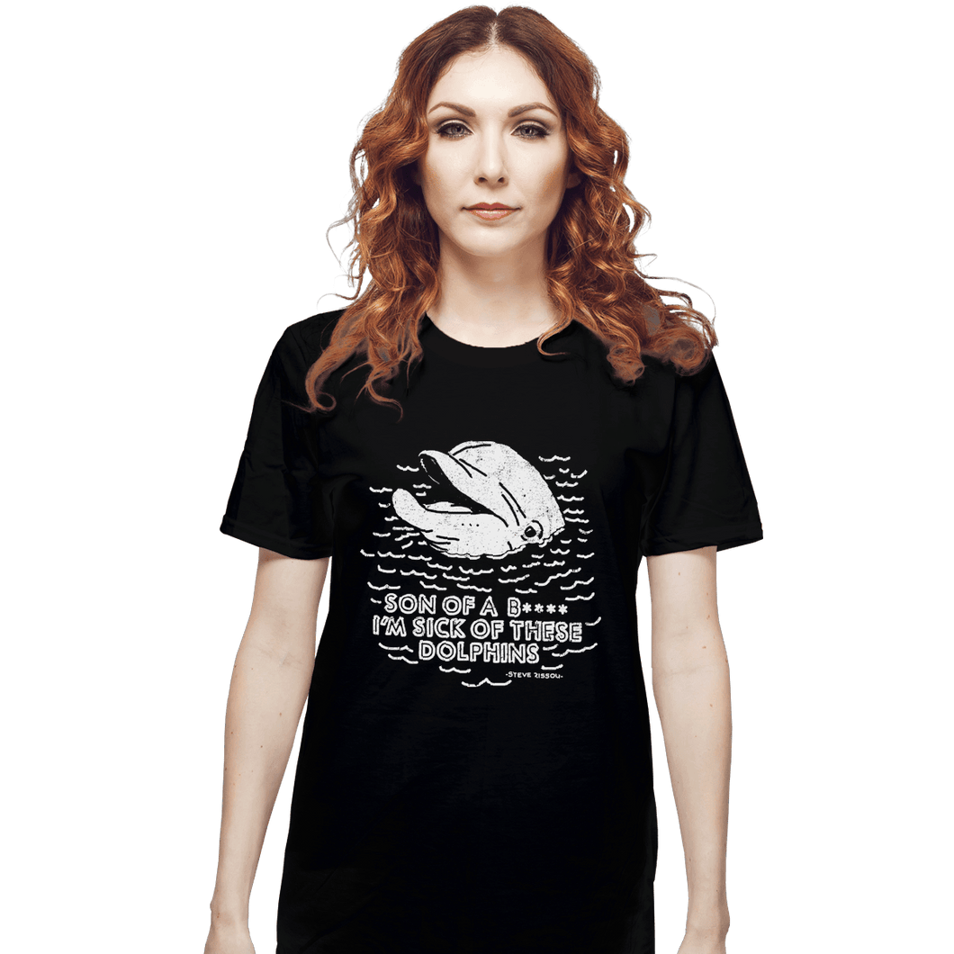 Shirts T-Shirts, Unisex / Small / Black Dolphins