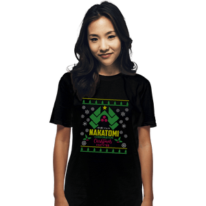 Daily_Deal_Shirts T-Shirts, Unisex / Small / Black Nakatomi Party Sweater '88