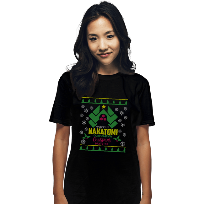 Daily_Deal_Shirts T-Shirts, Unisex / Small / Black Nakatomi Party Sweater '88