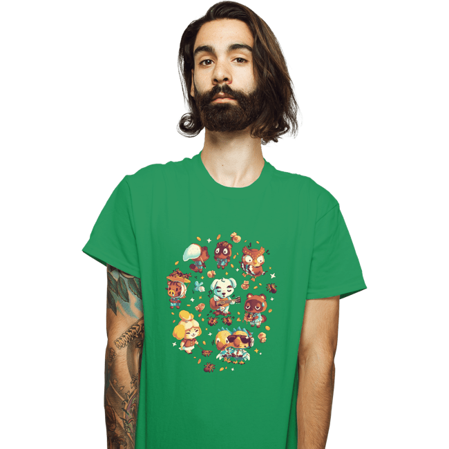 Secret_Shirts T-Shirts, Unisex / Small / Irish Green Here On Tarantula Island