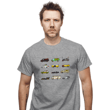 Load image into Gallery viewer, Secret_Shirts T-Shirts, Unisex / Small / Sports Grey Iconic Cars &amp; Vans
