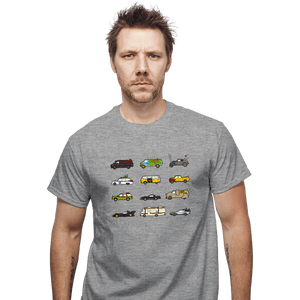 Secret_Shirts T-Shirts, Unisex / Small / Sports Grey Iconic Cars & Vans