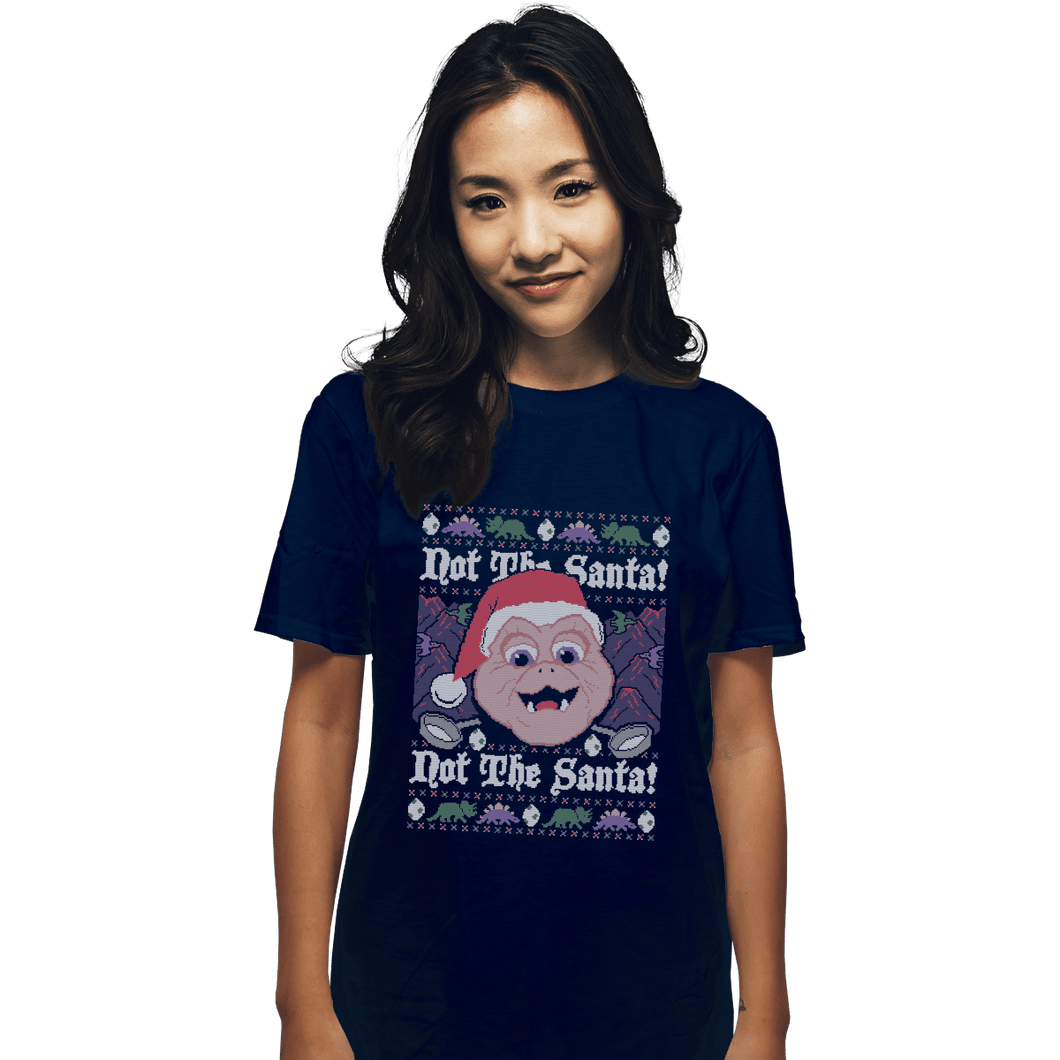 Shirts T-Shirts, Unisex / Small / Navy Not The Santa!