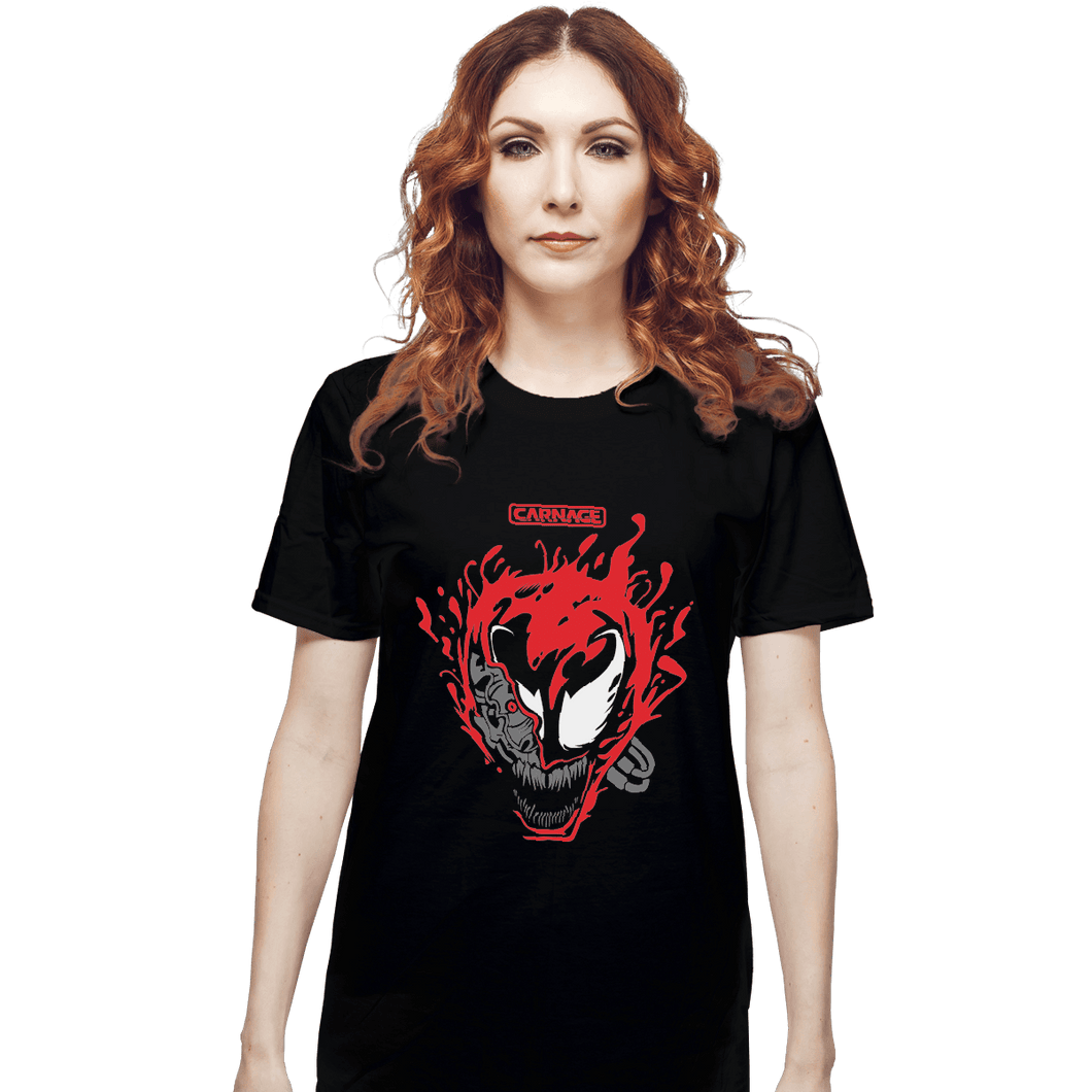 Shirts T-Shirts, Unisex / Small / Black Cyber Carnage