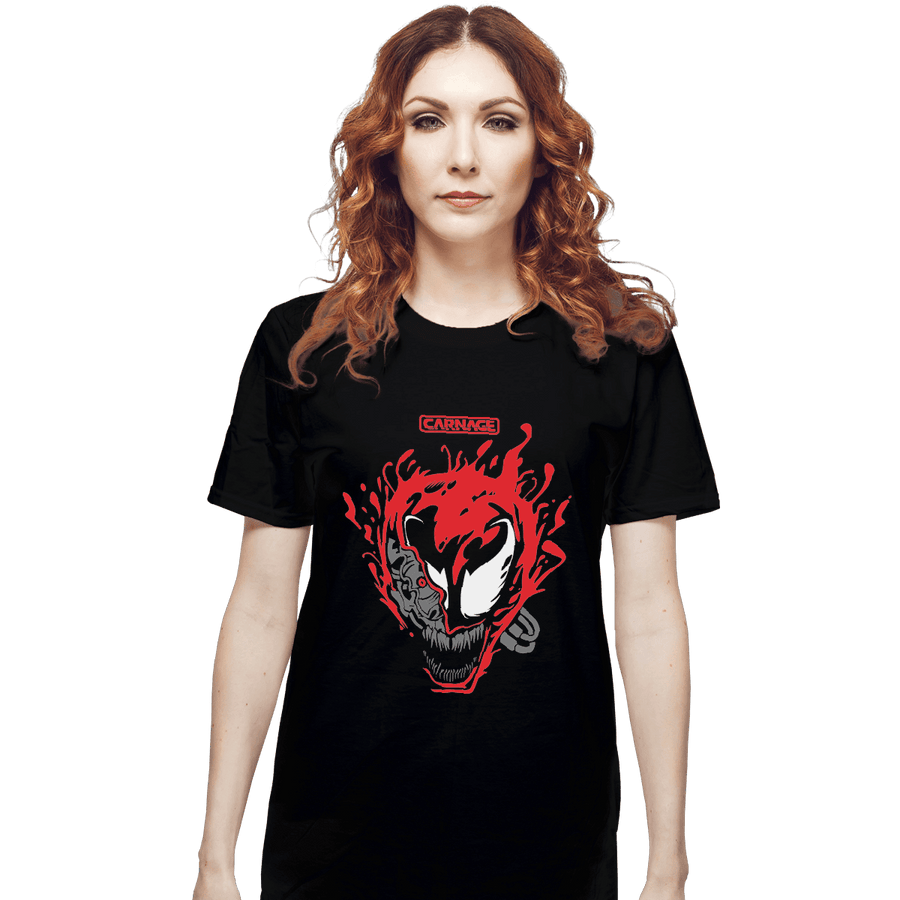 Shirts T-Shirts, Unisex / Small / Black Cyber Carnage