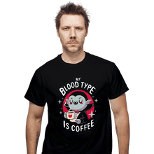 Load image into Gallery viewer, Shirts T-Shirts, Unisex / Small / Black Coffee Vampire
