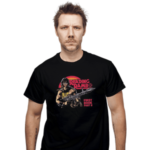 Shirts T-Shirts, Unisex / Small / Black Reading Rambo