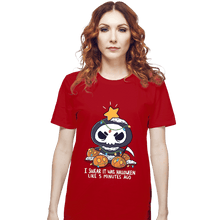 Load image into Gallery viewer, Secret_Shirts T-Shirts, Unisex / Small / Red Christmas Reaper
