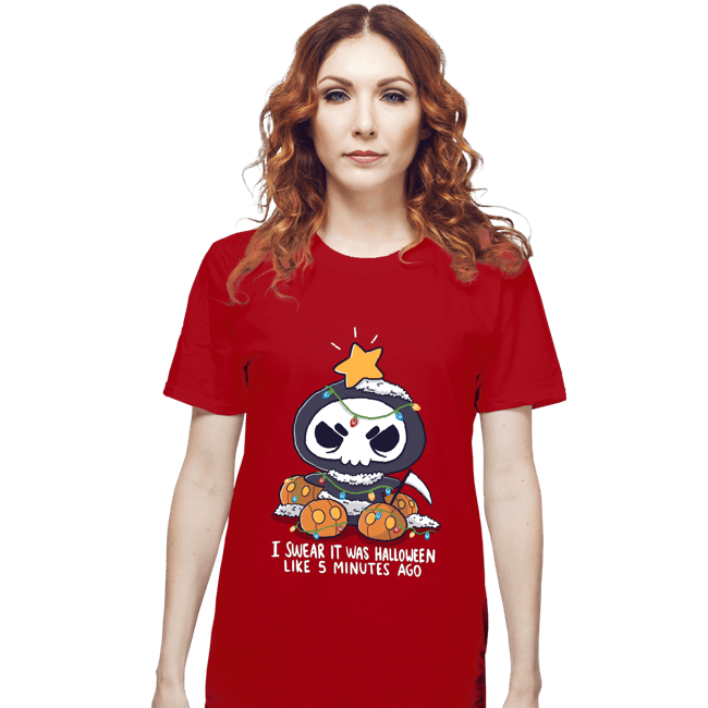 Secret_Shirts T-Shirts, Unisex / Small / Red Christmas Reaper