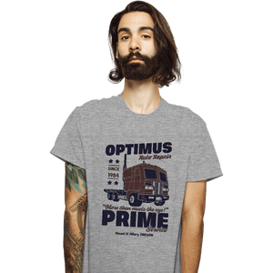 Daily_Deal_Shirts T-Shirts, Unisex / Small / Sports Grey Optimus Garage