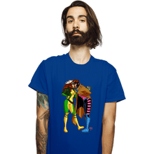 Load image into Gallery viewer, Daily_Deal_Shirts T-Shirts, Unisex / Small / Royal Blue Rogue And Gambit Love
