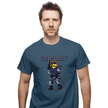 Load image into Gallery viewer, Daily_Deal_Shirts T-Shirts, Unisex / Small / Indigo Blue Solid Snake
