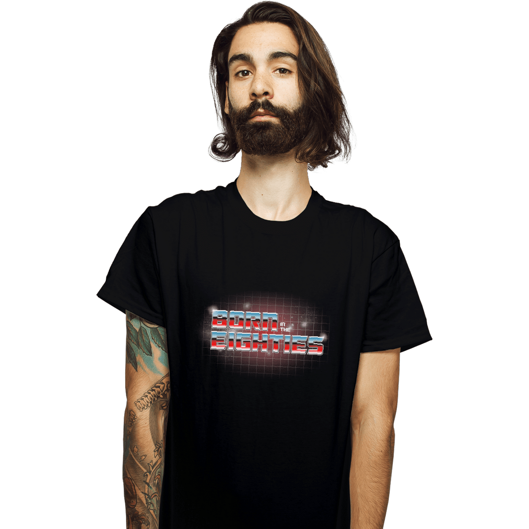 Shirts T-Shirts, Unisex / Small / Black Born In The Eighties